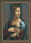 №295 По мотивам Леонардо да Винчи Дама с горностаем Набор для вышивания крестом - 1