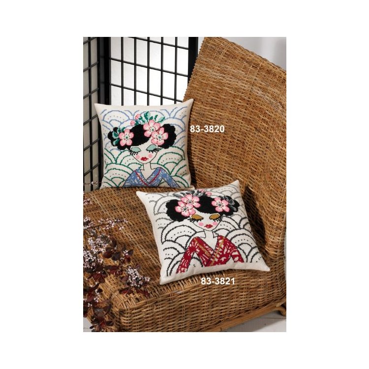 83-3820 Гейша. Набор для вышивания крестом PERMIN - 1