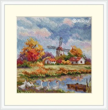 K-278A осінь. Набір для вишивки хрестом Мережка - 1 K-278A осінь. Набір для вишивки хрестом Мережка - 1