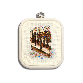 N029 Шоколадное наслаждение. Набор для вышивки крестом Кольорова - 1 N029 Шоколадное наслаждение. Набор для вышивки крестом Кольорова - 1