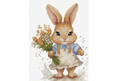  B1410 Счастливый кролик. Luca-S Набор для вышивки крестом