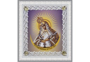  Набір для вишивки бісером Остробрамська ікона Божої Матері (ажур) Р-374 ТМ Картини бісером