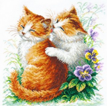 8364 Кошачья Нежность. Набор для вышивки крестом Classic Design - 1 8364 Кошачья Нежность. Набор для вышивки крестом Classic Design - 1