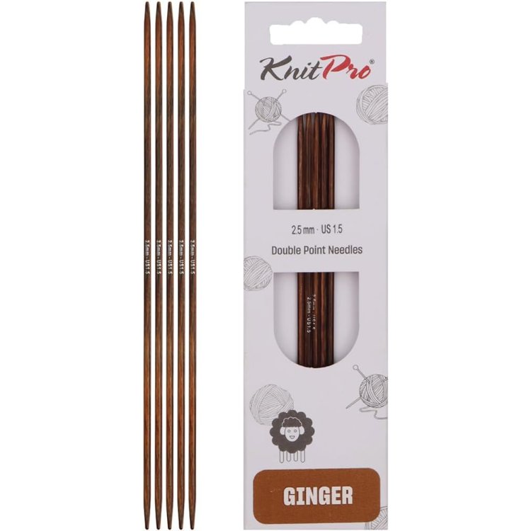 31003 Спицы носочные Ginger KnitPro, 15 см, 2.50 мм - 1
