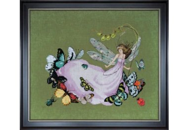  MD190 Delphine's Butterfly Brigade//Дельфиновые бабочки. Схема для вышивания крестом на бумаге Mirabilia Designs