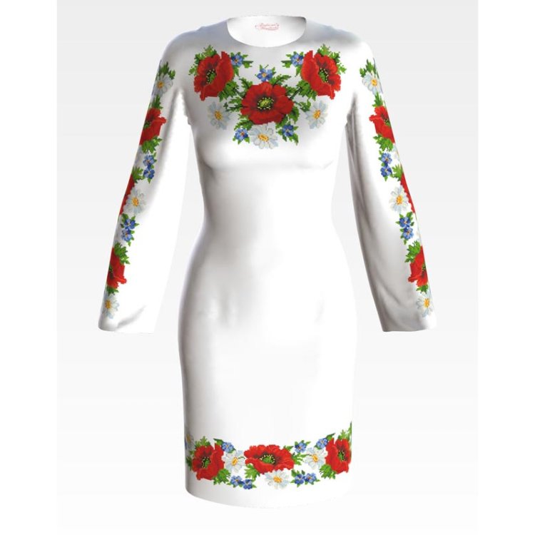 Платье женское (заготовка для вышивки) ПЛ-102 - 1