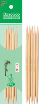 Носочные спицы Bamboo Natural 13см 4мм арт. 1015-6 ChiaoGoo - 1