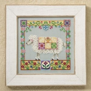 JS148501 Софи Овечка. Набір для вишивки в змішаній техниці Mill Hill - 1