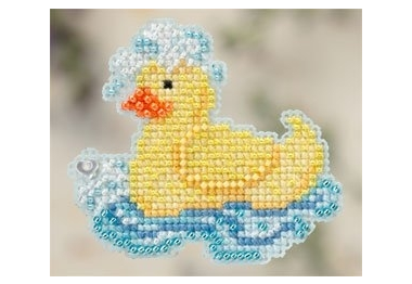 вышивка гладью MH182102 Резиновый утенок. Набор для вышивки в смешанной технике Mill Hill