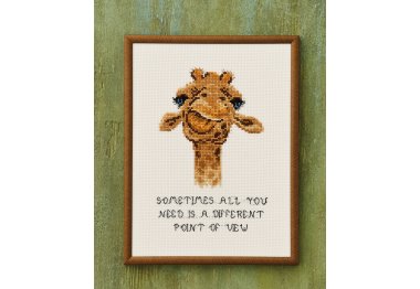 92-2199 Жирафа (Giraffe. Набір для вишивання хрестом PERMIN