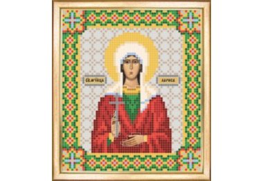  СБІ-058 Іменна ікона свята мучениця Лариса. Схема для вишивки бісером