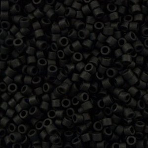DBS-310 Бисер Miyuki Delica Beads 15/0 (матовый черный) - 1