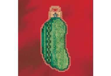 вышивка гладью MH181734 Рождественский огурец. Набор для вышивки в смешанной технике Mill Hill