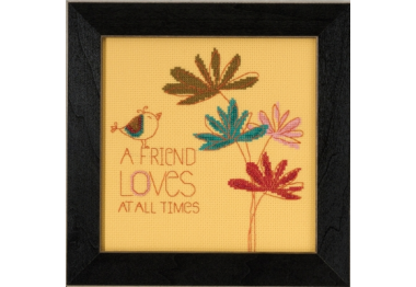 вышивка гладью AW305103 Дружеская любовь. Набор для вышивки в смешанной технике Mill Hill