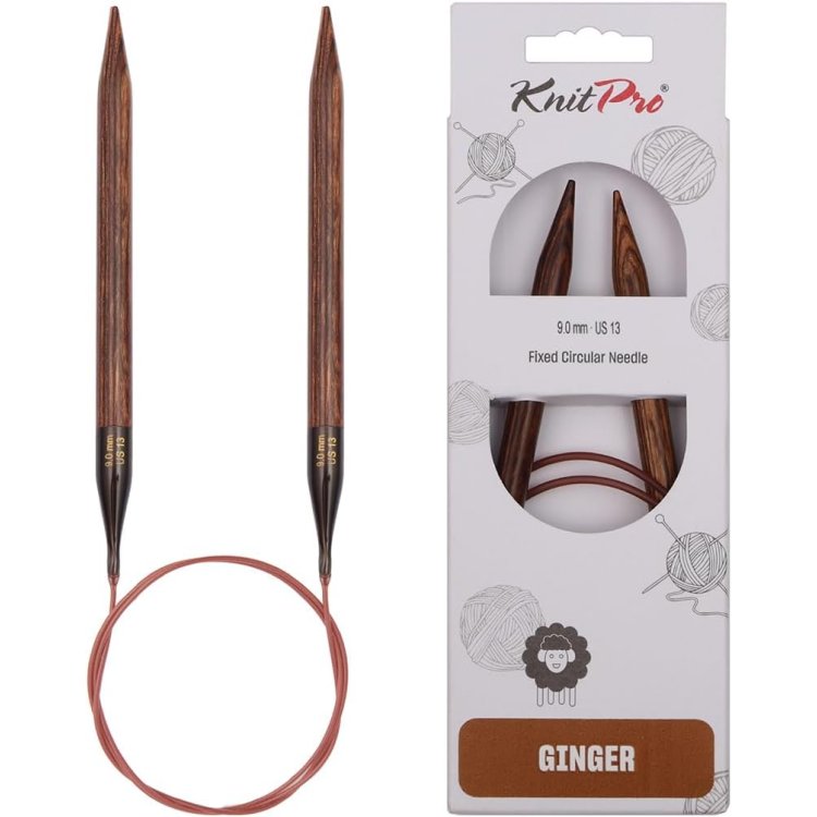 31097 Спицы круговые Ginger KnitPro, 80 см, 9.00 мм - 1