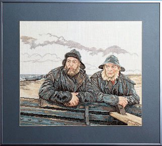 70-1490 Рибалки. Набір для вишивання хрестом PERMIN - 1 70-1490 Рибалки. Набір для вишивання хрестом PERMIN - 1