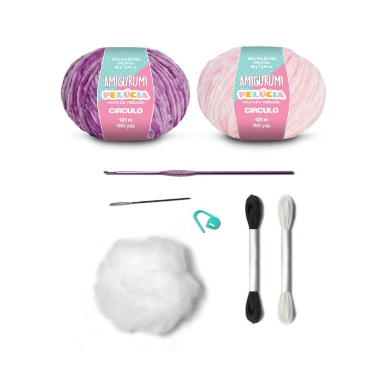 3 AMIGURUMI KIT - REVERSIBLE OCTOPUS Lavender &amp; Sweetness. Набір для в'язання іграшки - 6