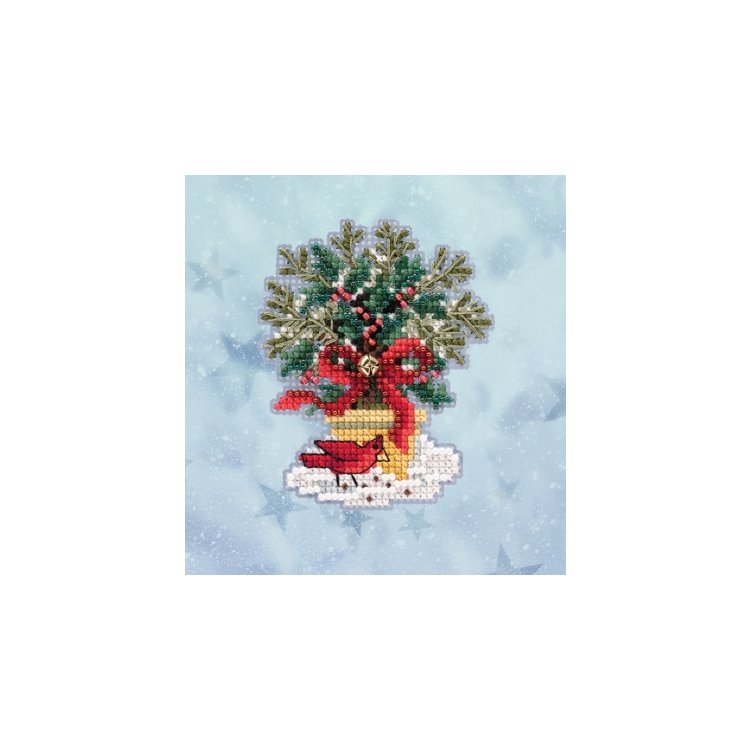 MH182035 Вечнозеленый топиарий. Набор для вышивки в смешанной технике Mill Hill - 1