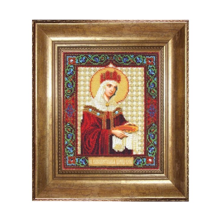 Б-1196 Икона святой равноапостольной царицы Елены Набор для вышивки бисером - 1