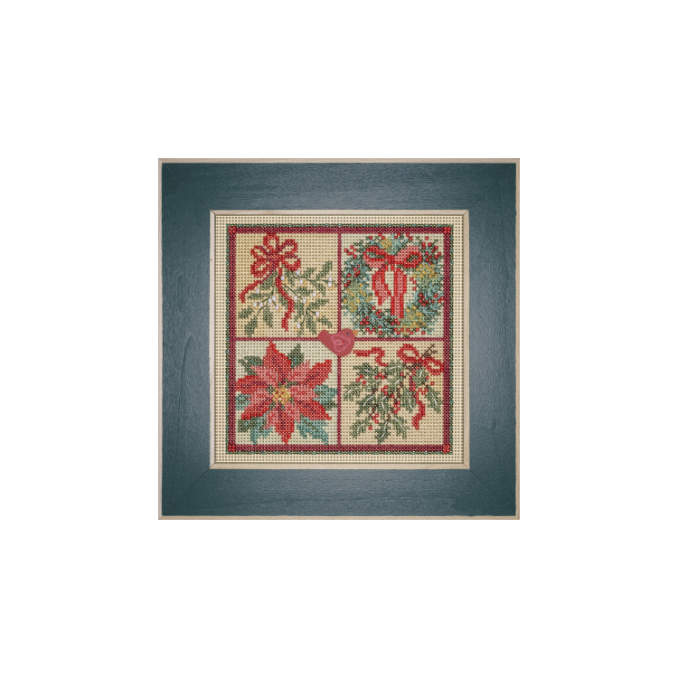 MH142333 Зимняя зелень. Набор для вышивки в смешанной технике Mill Hill - 1