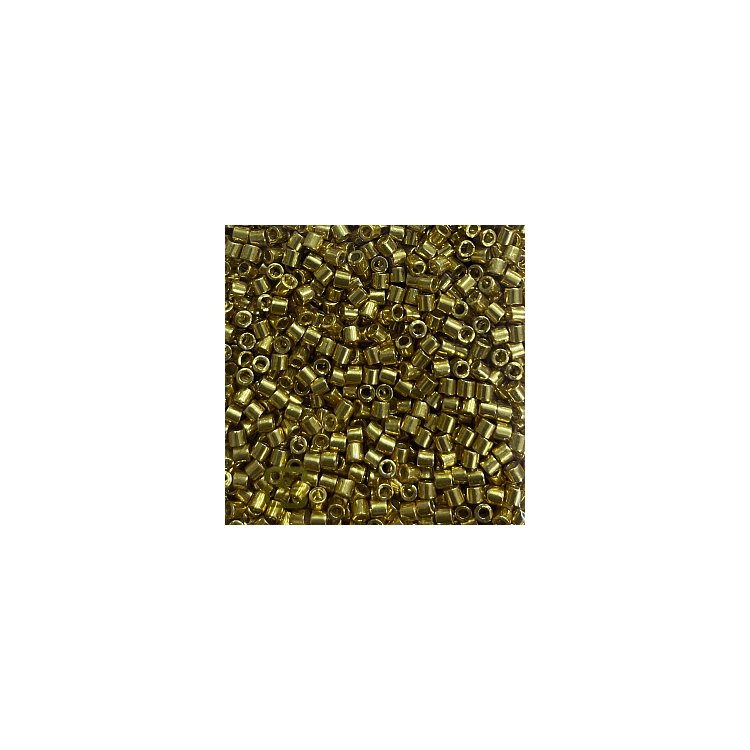 DBL-1832 Бисер Miyuki Delica Beads 8/0 (металлизированный, золотистый) - 1
