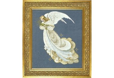  LL59 Angel of Dreams // Ангел снів. Схема для вишивки хрестиком на папері Lavender & Lace