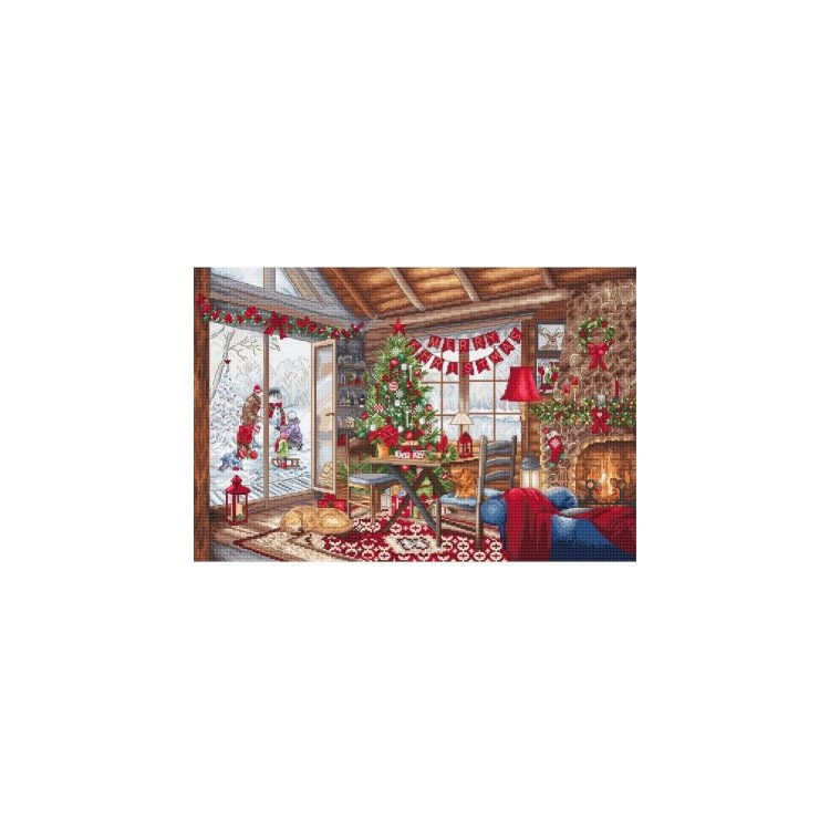 Набір для вишивки хрестиком L8105 Christmas Cabin. Letistitch - 1