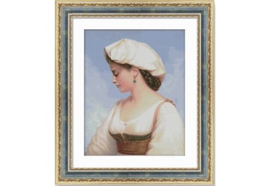 Л-005 Італійська дівчина. Набір для вишивки хрестиком LadyDi Л-005 Італійська дівчина. Набір для вишивки хрестиком LadyDi