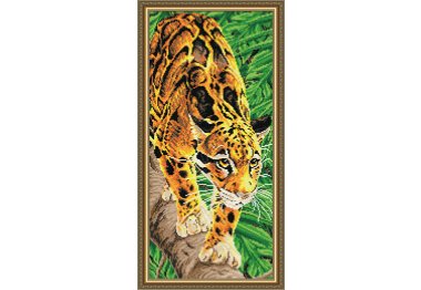 алмазна вишивка AT3216 Димчастий леопард. Набір алмазної техніки