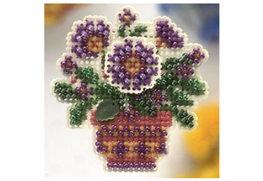 вишивка гладдю MHSB85 Горщик з первоцвітом. Набір для вишивки в змішаній техниці Mill Hill