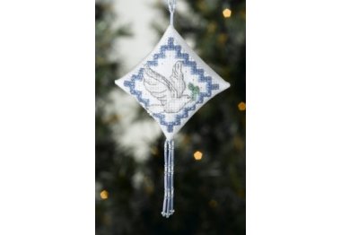 вишивка гладдю MH228301 Голубка. Набір для вишивки в змішаній техніці Mill Hill вишивка гладдю MH228301 Голубка. Набір для вишивки в змішаній техніці Mill Hill