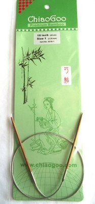 Спицы круговые бамбуковые Bamboo Patina 40см 3.75мм арт. 2016-5 ChiaoGoo - 1