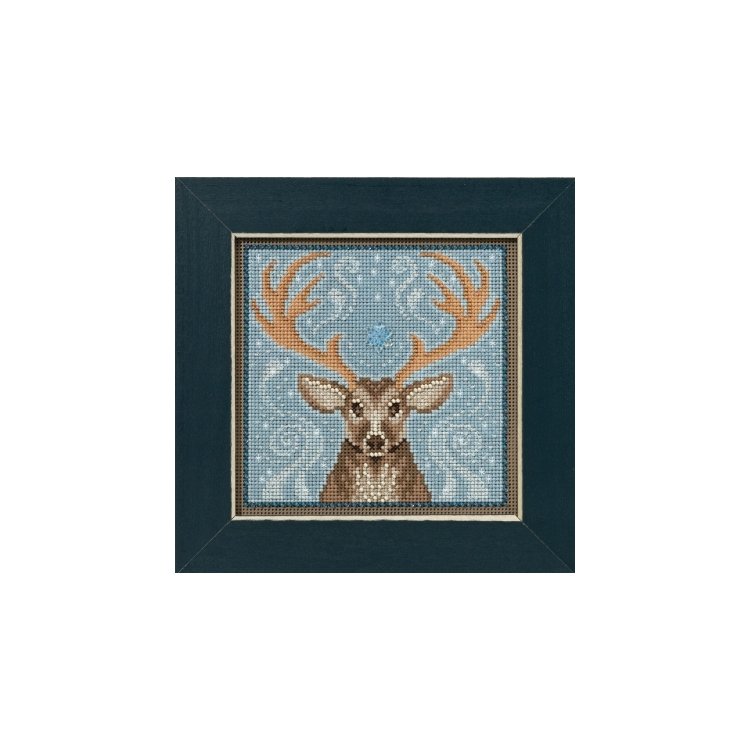 MH141636 Зимний олень. Набор для вышивки в смешанной технике Mill Hill - 1