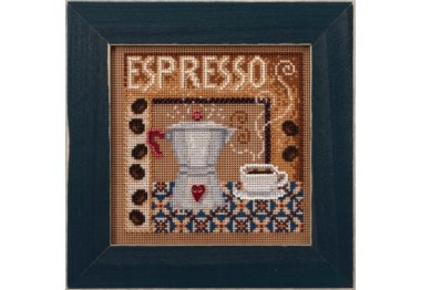 вышивка гладью MH142024 Эспрессо. Набор для вышивки в смешанной технике Mill Hill