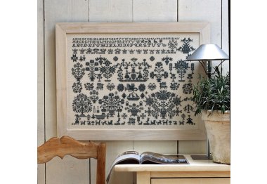 39-0480 Sampler 1749. Набор для вышивания крестом PERMIN 39-0480 Sampler 1749. Набор для вышивания крестом PERMIN