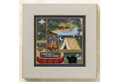 вышивка гладью MH148103 Отдых на природе. Набор для вышивки в смешанной технике Mill Hill