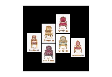  3068A Six Chairs Aida. Набор для вышивки крестом Thea Gouverneur