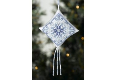 вышивка гладью MH228304 Снежинка. Набор для вышивки в смешанной технике Mill Hill