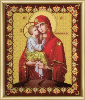 КС-049 Ікона Божої Матері Почаївська Набір картина стразами - 1