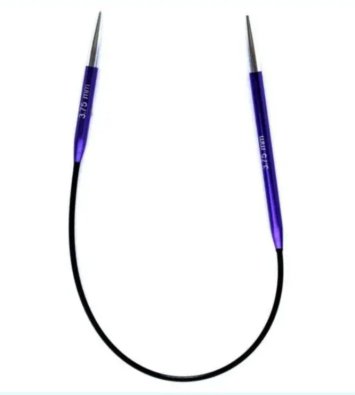 47057 Спицы круговые Zing KnitPro, 25 см, 3,75 мм - 1 47057 Спицы круговые Zing KnitPro, 25 см, 3,75 мм - 1