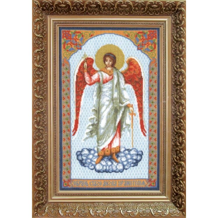 №482 Икона Ангел Хранитель Набор для вышивания крестом - 1