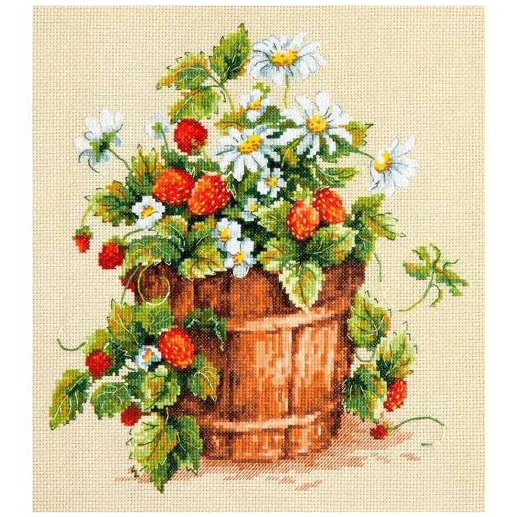 8372 Земляничное настроение. Набор для вышивки крестом Classic Design - 1 8372 Земляничное настроение. Набор для вышивки крестом Classic Design - 1