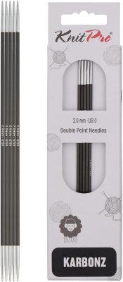 41105 Спиці шкарпеткові Karbonz KnitPro 15 см 2.00 мм - 1