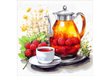 53-2116-НМ Малиновый чай. Набор для вышивания бисером ТМ Токарева А.