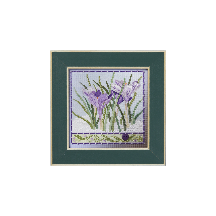 MH142436 Крокусы. Набор для вышивки в смешанной технике Mill Hill - 1