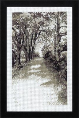 92-7869 Лесная дорога (Forrest road. Набор для вышивания крестом PERMIN - 1