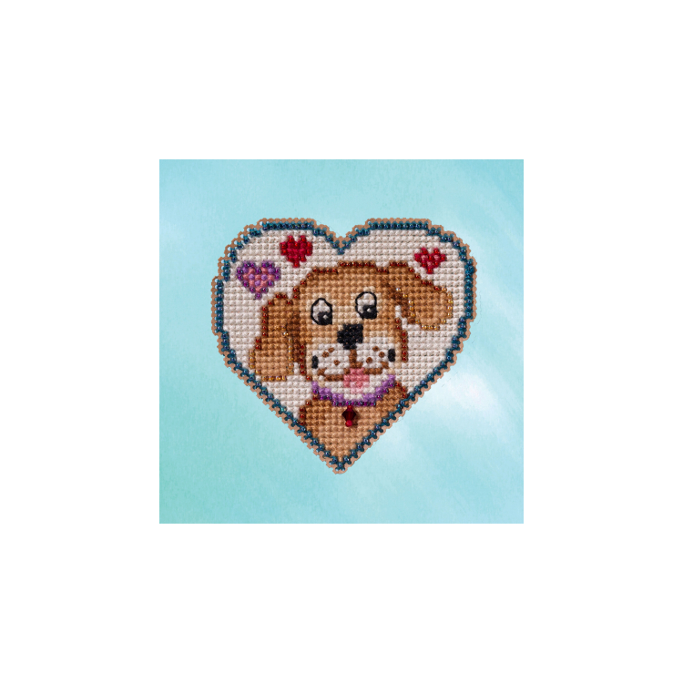 MH182315 Собача любов. Набір для вишивки в змішаній техниці Mill Hill - 1