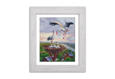  N051 Родинне гніздо. Набір для вишивки хрестом Кольорова