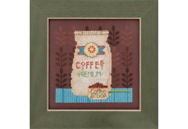 вышивка гладью DM301614 Кофейная гуща. Набор для вышивки в смешанной технике Mill Hill