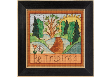 вышивка гладью ST152312 Будь вдохновенным. Набор для вышивки в смешанной технике Mill Hill